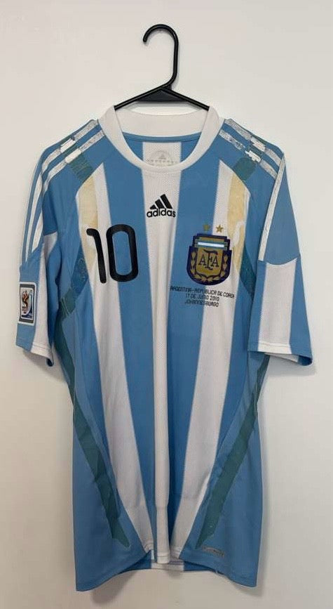 Argentina Home Player Version FIFA World Cup South Africa 2010 Messi #10