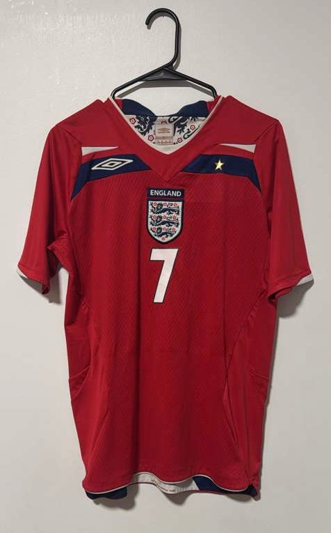 England Away 2008/09 Beckham #7