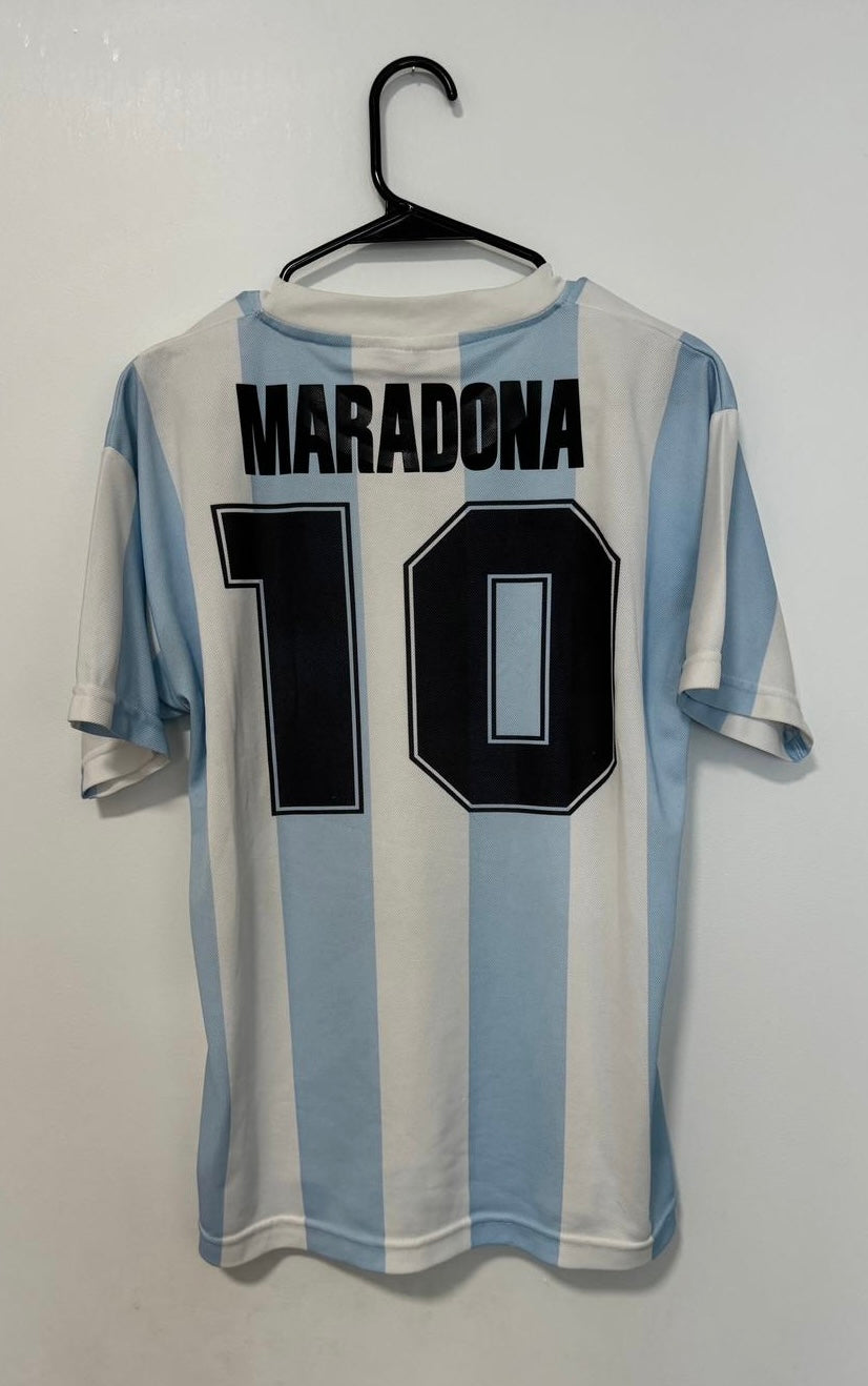 Argentina Home FIFA World Cup Mexico 1986 Maradona #10