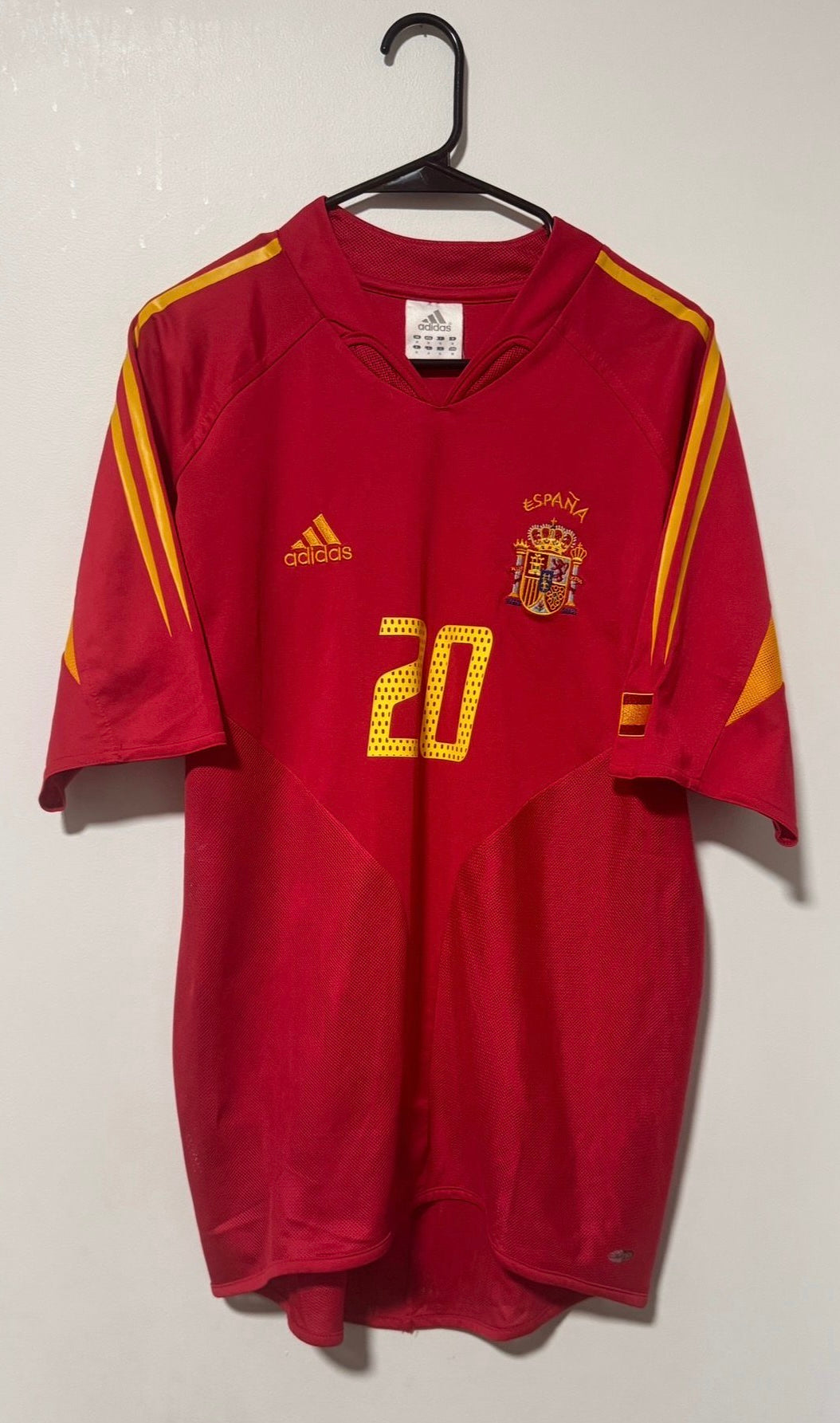 Spain Home Euro 2004 Xavi #20