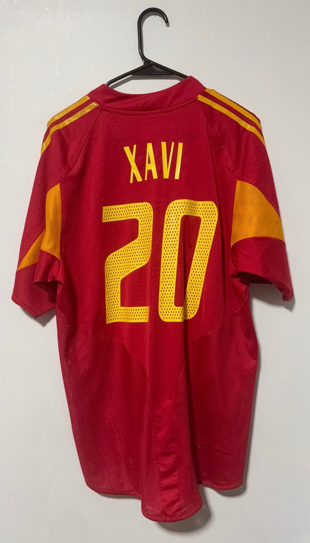 Spain Home Euro 2004 Xavi #20