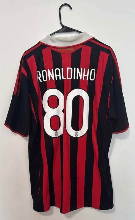 AC Milan Home 2009/10 Ronaldinho #80