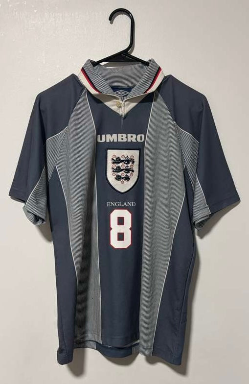 England Away Euro 1996 Gascoigne #8
