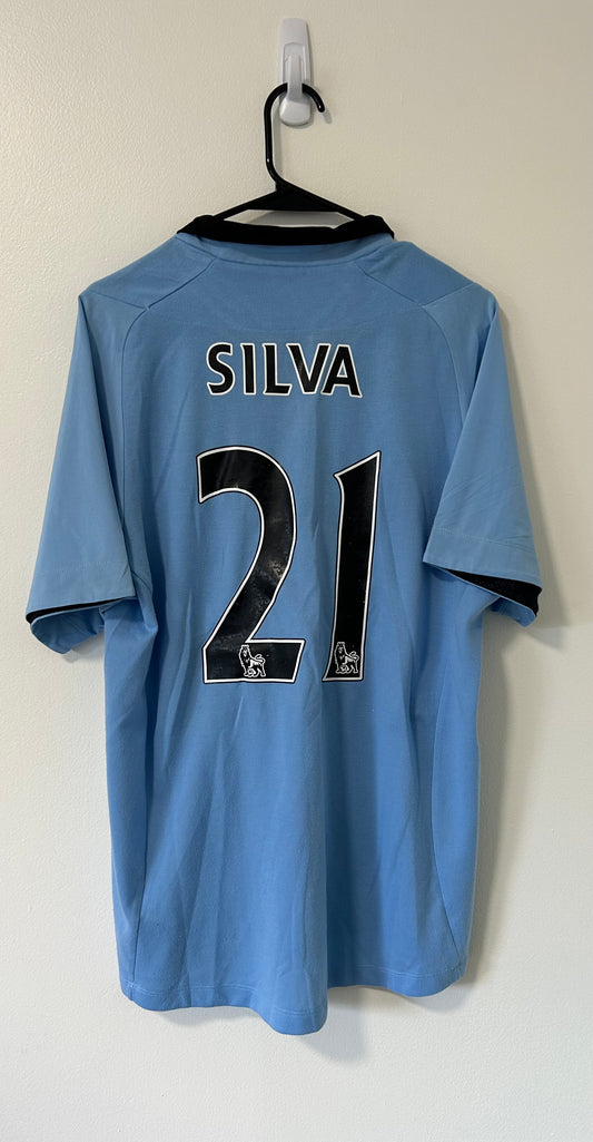 Manchester City Home Cotton David Silva #21