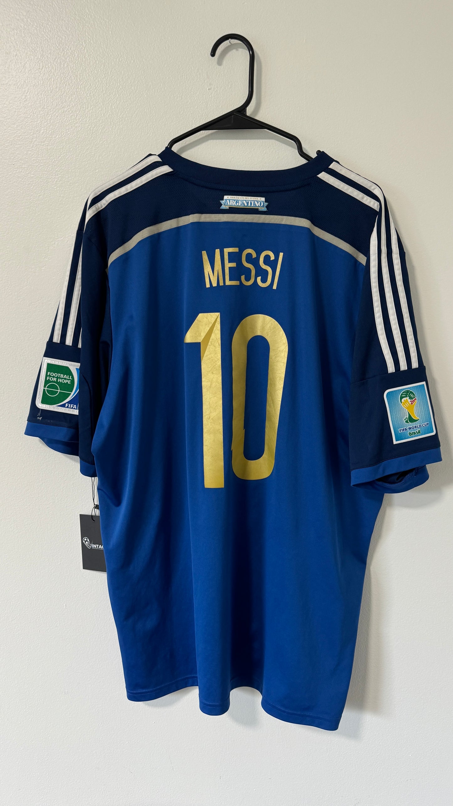 Argentina Away FIFA World Cup Brazil 2014 Messi #10