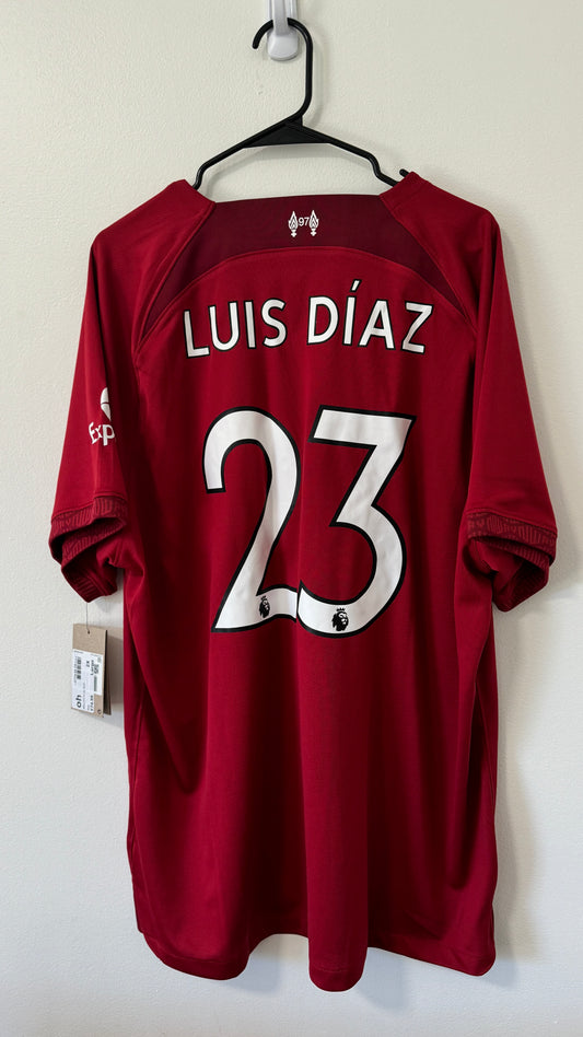 Liverpool Home 2022/23 Luis Díaz #23