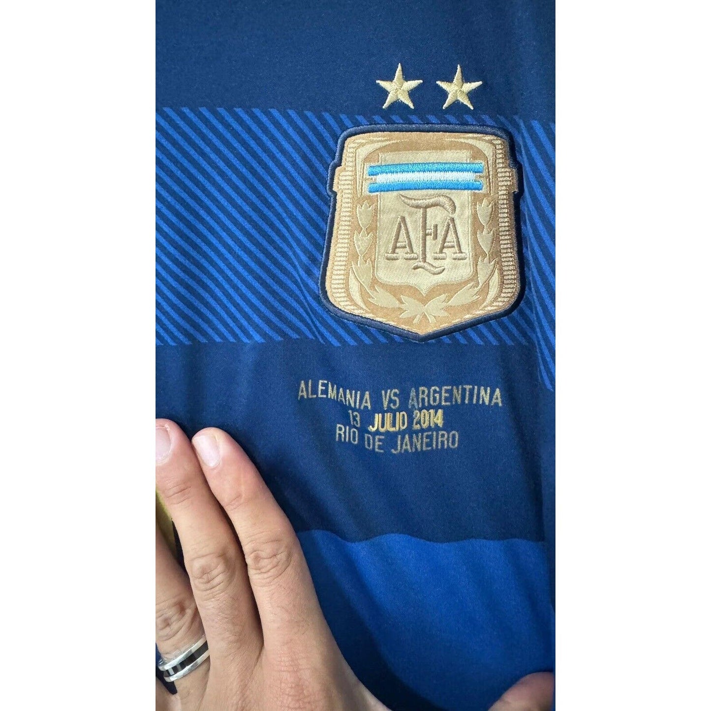 Argentina Away FIFA World Cup Brazil 2014 Messi #10